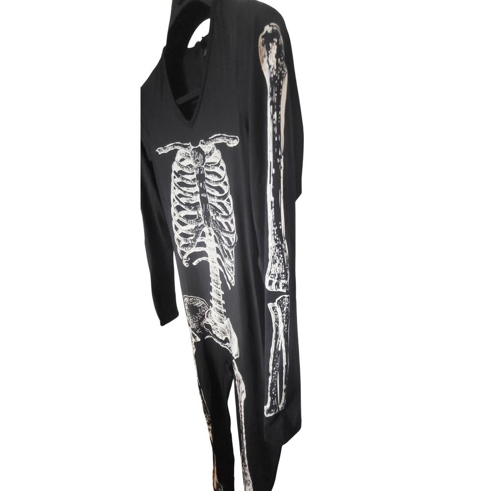 Leg Avenue Women's Skeleton Halloween Bodysuit Costume - Size Small - Picture 4 of 6